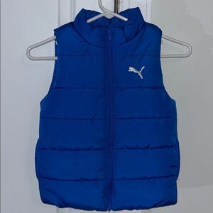 Royal Duke Puma Winter Ski Snowboard blue boy youth puffer puffy vest jacket XS